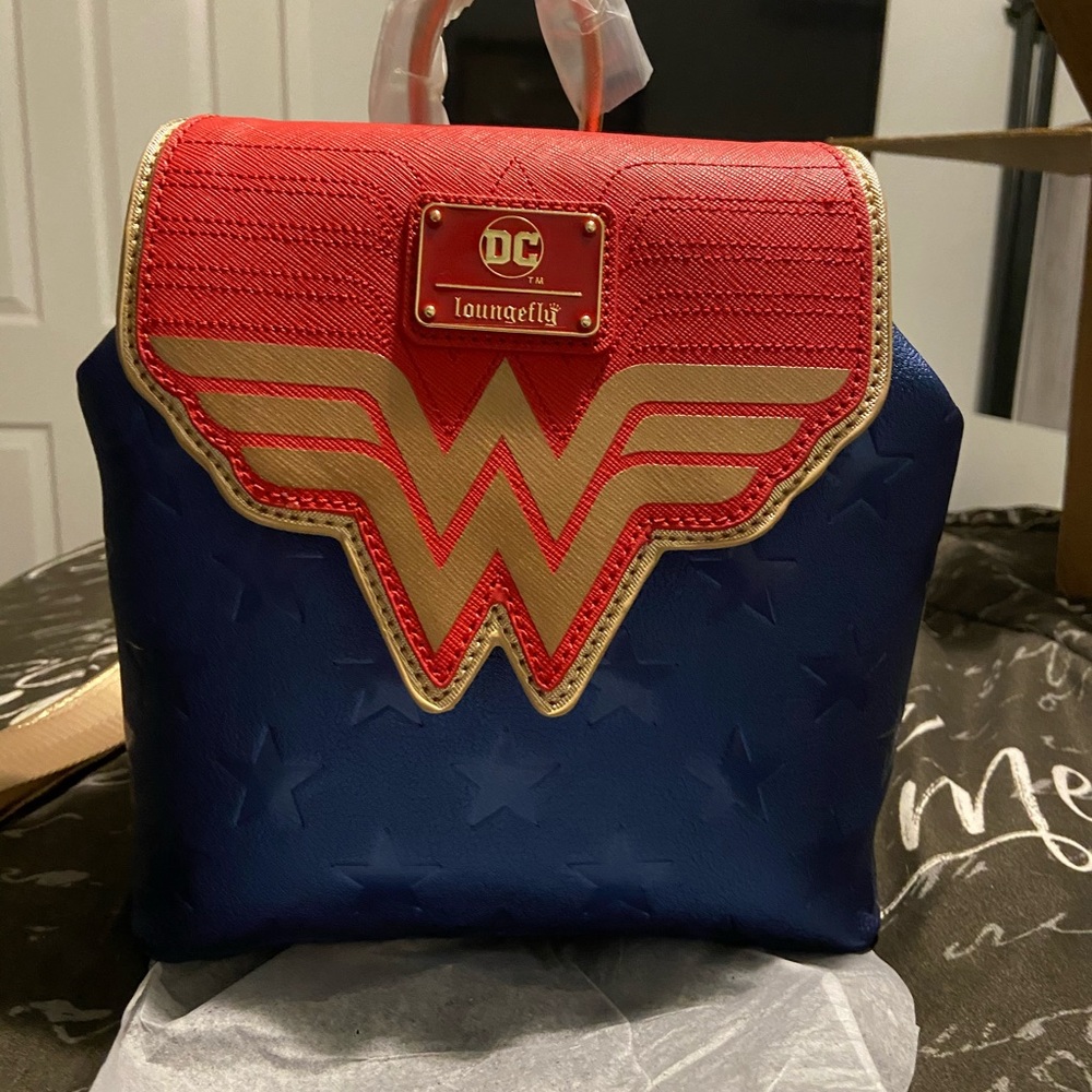 Loungefly Wonder Woman Classic Logo Mini Backpack